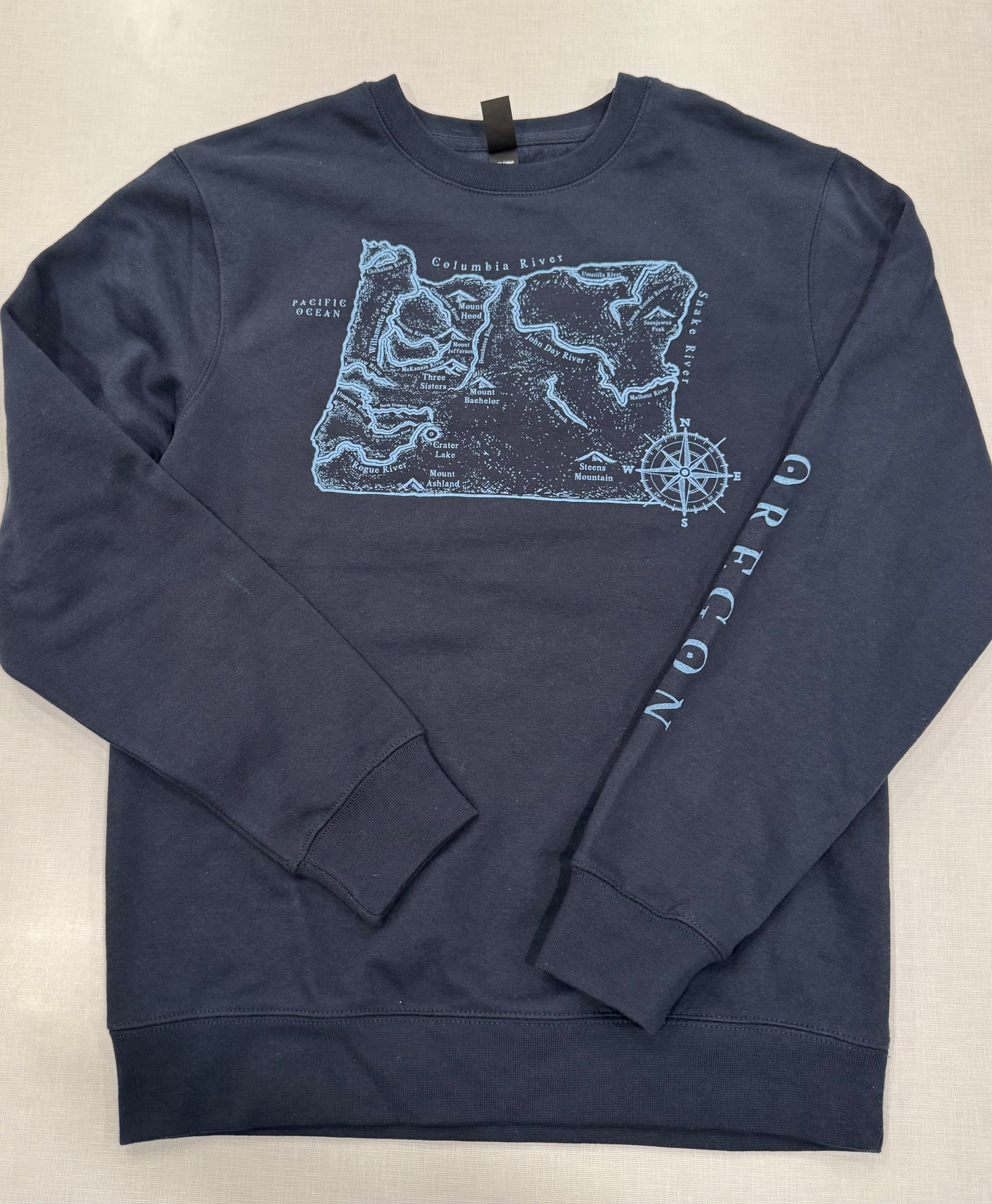 Oregon Map Sweatshirt